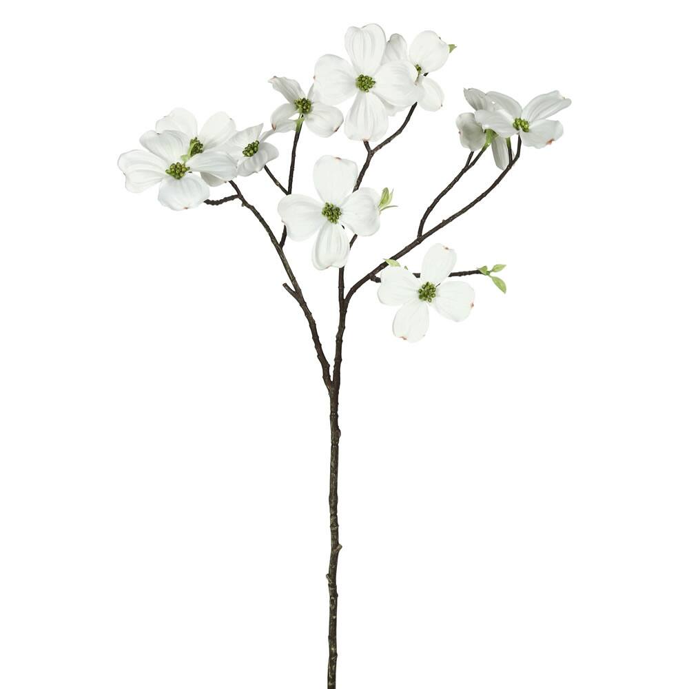 Vickerman 28" Artificial White Dogwood Stem, Set of 3 Bed Bath